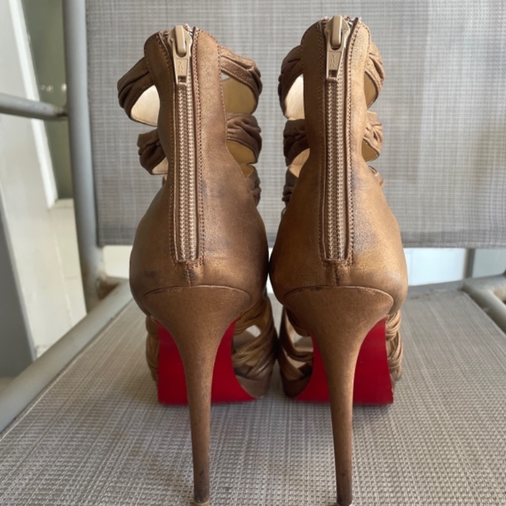 Christian Louboutin Tinazata Caged Heels Booties - Picture 11 of 16